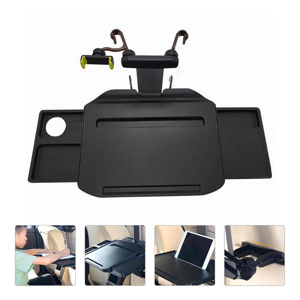 Back Seat Car Table - 1 Stück Faltbarer Auto-Rücksitz-Ablagetisch, Auto-Laptop-Notebook-Schreibtisch-Organizer, Getränkehalter,
