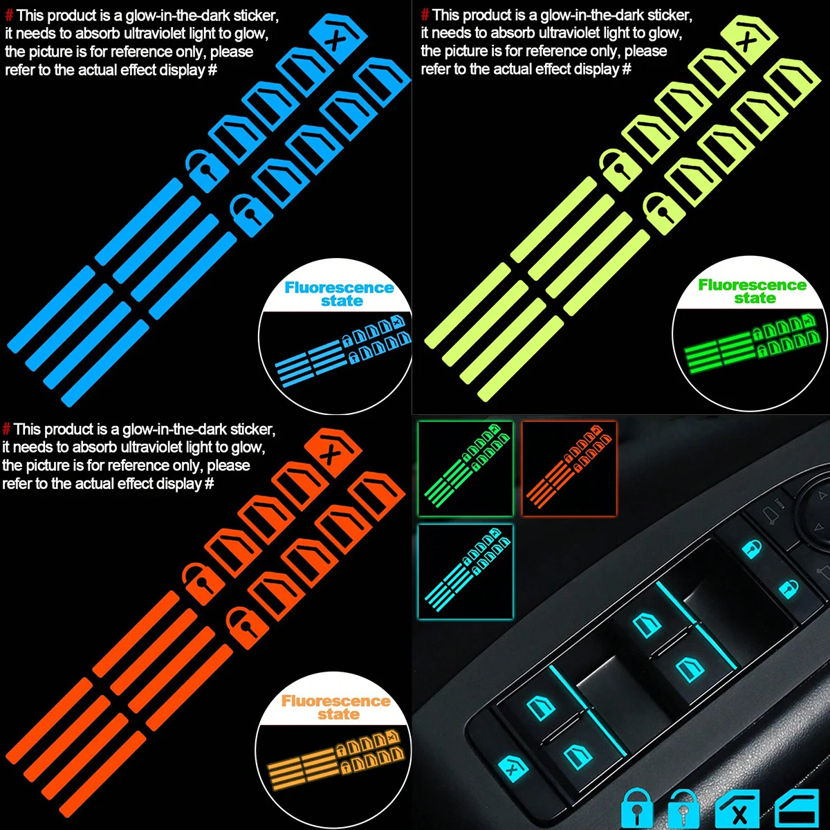 18 Stück Leuchtende Aufkleber  – Car Accessories Nz Bewertung und Preis