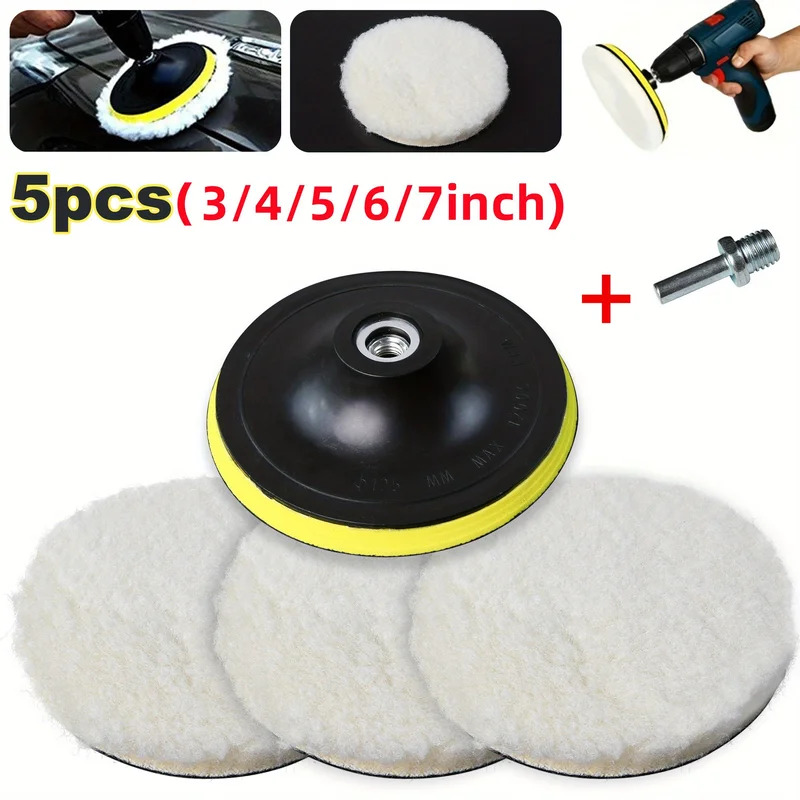 5PCS 7/6/5/4/3 zoll Auto Polie – Car Wax Polishing Pad Bewertung und Preis