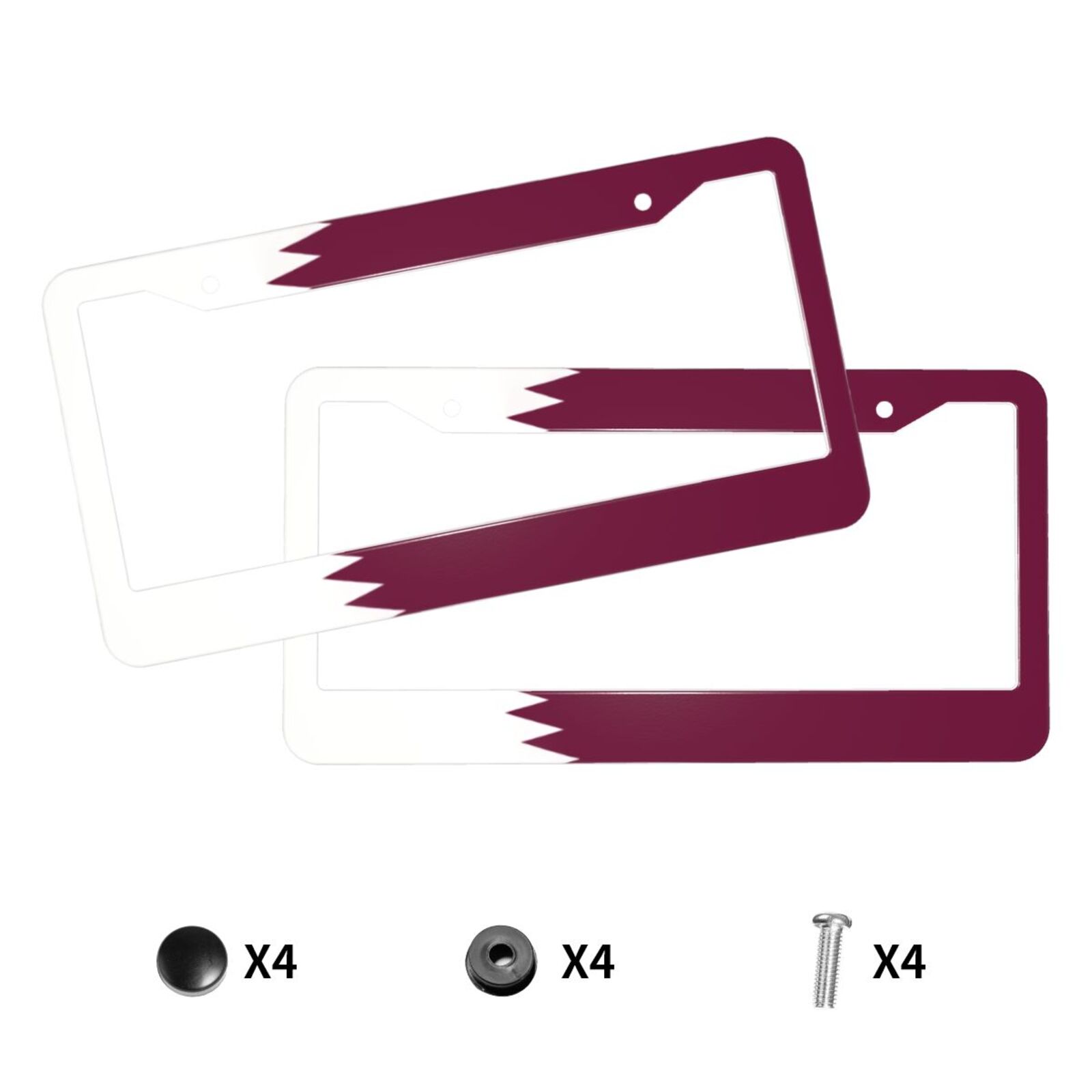 Kennzeichenhalter mit Flagge v – Qatar Car Accessories Bewertung und Preis