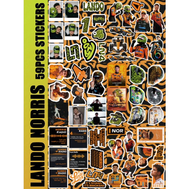 59-teiliges Lando Norris-Aufkl – Car Accessories Nz Bewertung und Preis
