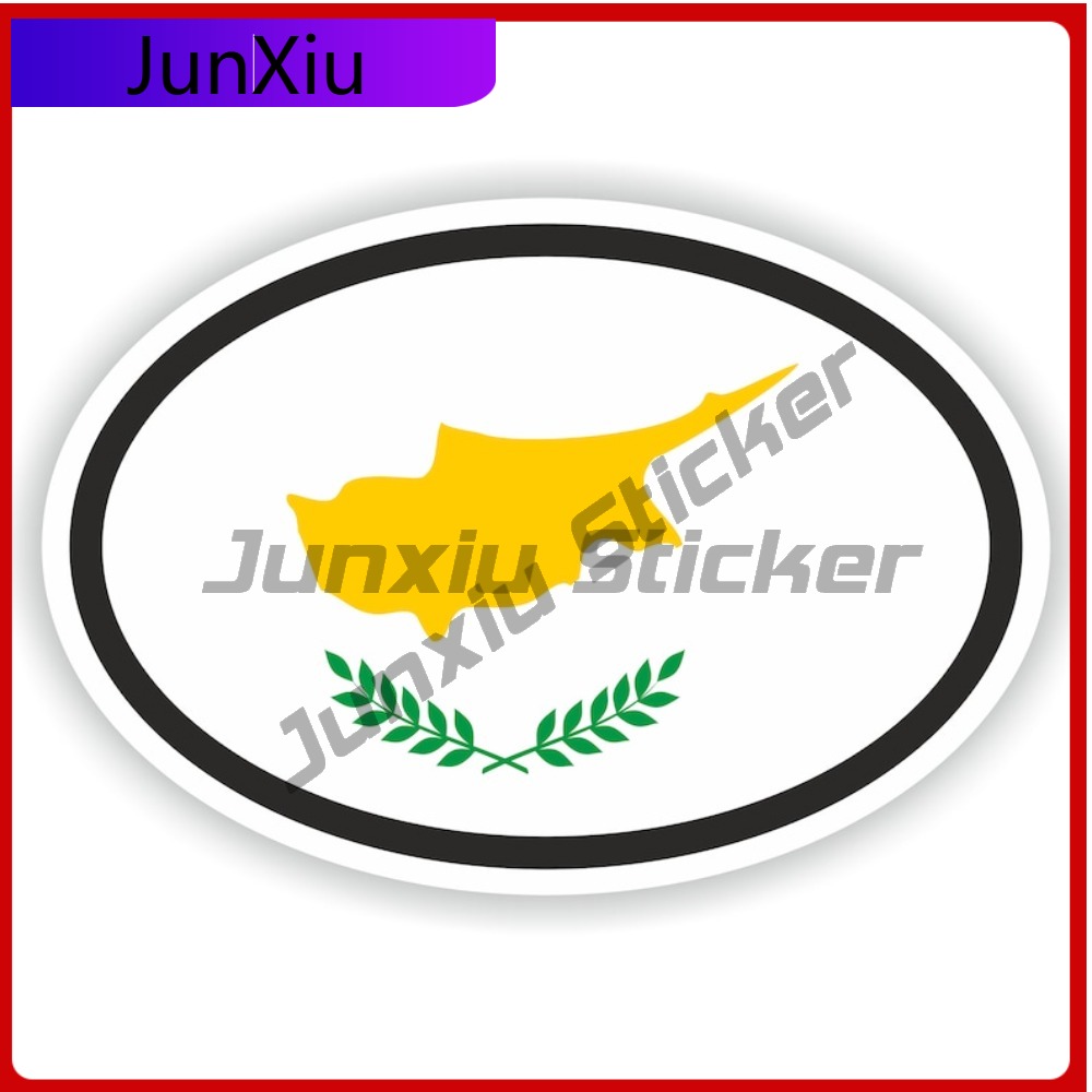 Zypern Flagge Oval Aufkleber W – Car Accessories Cyprus Bewertung und Preis