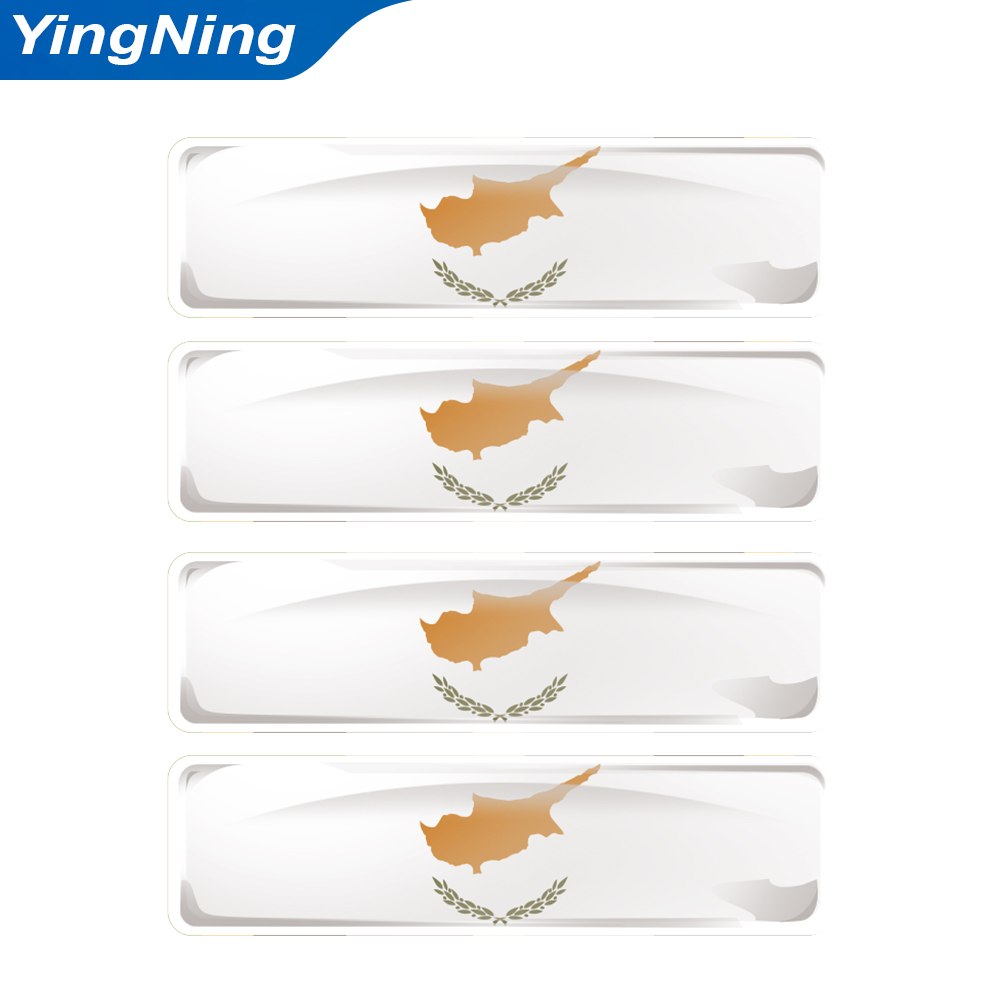 4 Stück Zypern-Flaggen-Aufkleb – Car Accessories Cyprus Bewertung und Preis