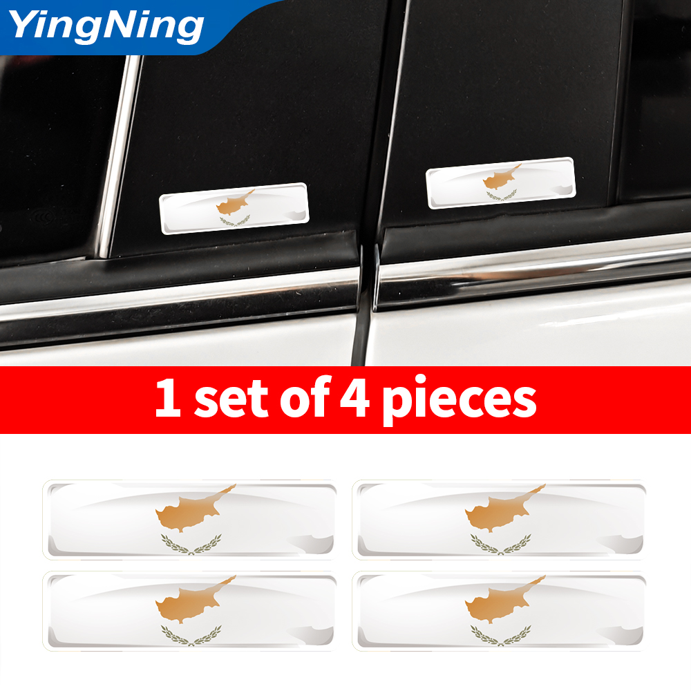 4 Stück Zypern-Flaggen-Aufkleb – Car Accessories Cyprus Bewertung und Preis